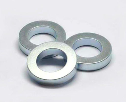 N52 μαγνήτες NdFeB δαχτυλιδιών με το επίστρωμα ψευδάργυρου για τη βιομηχανική χρήση